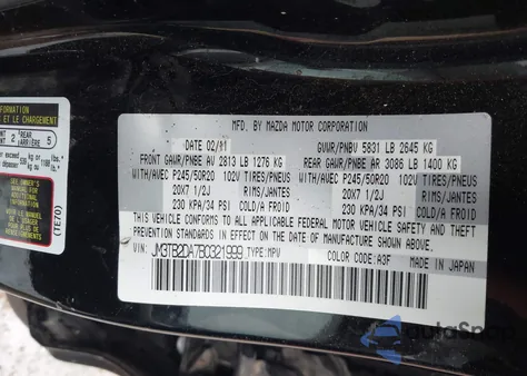 2011 Mazda Cx-9 Grand Touring из США, поврежденный, VIN JM3TB2DA7B0321999